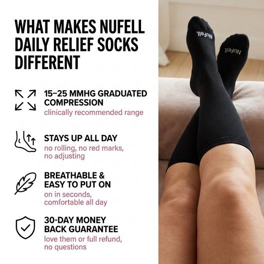 Black | Daily Relief Compression Socks