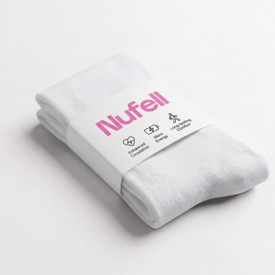 White | Daily Relief Compression Socks